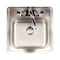 Keeney Mfg Kindred Stainless Steel Top Mount 15 in. W X 15 in. L Single Bowl Bar Sink FBFS602NKIT - alternate 1